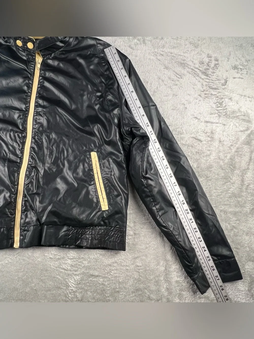 Vintage 70s 80s  Nylon Jacket Silverman’s Lightweight Mens Size XL Terry Black
